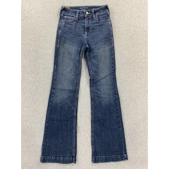 Ariat Denim - Ariat Denim High Rise Slim Trousers Women's 25R (24x32) Western Bootcut Jeans
